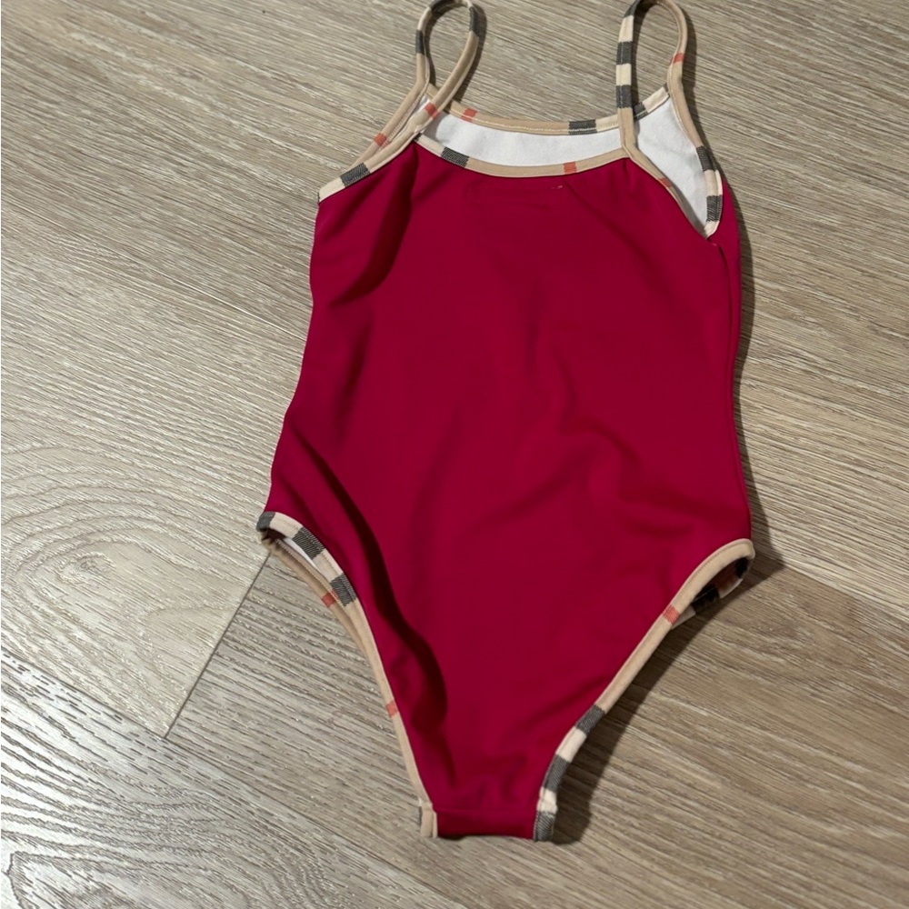 Little children size 5y Magenta Burberry bathing suit